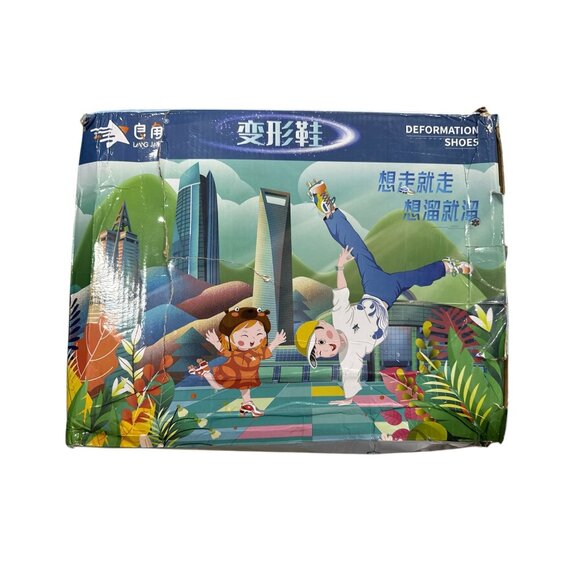 Lang Jiao Deformation Shoes Roller Blades Skate Shoes Black/Red/White (U.S. 7.5) - Picture 9 of 11